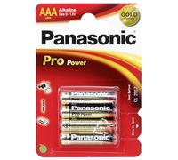 PANASONIC Blister de 4 Piles Alcaline Pro Power Gold AAA LR03-1,5V