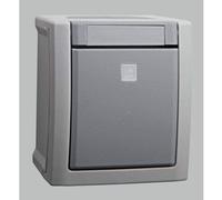 Panasonic Bouton-poussoir, Bouton + interrupteur, Gris