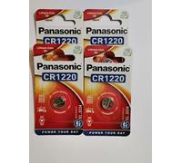Panasonic CR1220 Lot de 4 piles bouton au lithium sous emballage blister 3 V