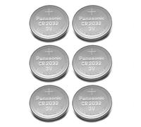 Panasonic CR2032 Lot de 6 Piles Bouton au Lithium 3 V