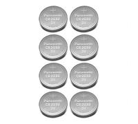 Panasonic CR2032 Lot de 8 Piles Bouton au Lithium 3 V