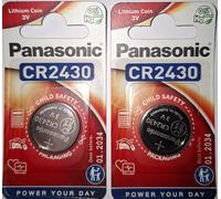 Panasonic CR2430 Lot de 2 piles 3V au lithium