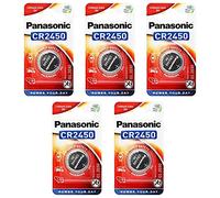 Panasonic CR2450 Piles bouton Lihium 3 V (lot de 5)