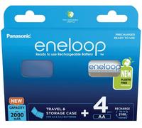 Eneloop Bk-3mcdec4be 2000mah Rechargeable Battery 4 Units Argenté