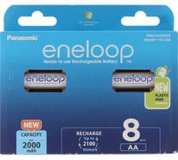 PANASONIC Eneloop 8 Batteries LR6 (AA) 2000mAh (Ready to use)