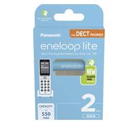 Panasonic eneloop Lite DECT (2 pcs, AAA, 550 mAh), Batteries + piles