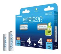 Panasonic Eneloop pack combi - 4 x AA et 4 x AAA piles rechargeables