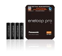 Panasonic eneloop pro, pile Ni-MH prête à l'emploi, AAA Micro, pack de 4, emballage utilisable comme étui de rangement, min. 930 mAh, 500 cycles de charge, performances élevées, pile rechargeable