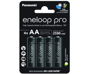 Panasonic Eneloop Pro piles rechargeables AA 2500mAh - pack de 4