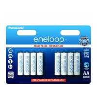 Panasonic eneloop standard, lot de 8 piles AA, avec 2 boîtiers de rangement AccuCell s