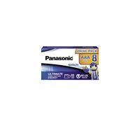 Panasonic EVOLTA Pile alcaline, AAA micro LR03, paquet de 8 dans un emballage sans plastique, 1,5 V, pile Premium avec une puissance particulièrement longue durée, alcaline.