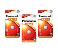 PANASONIC Lot de 3 Piles Bouton Cell Power LR44 (L1154) - alkaline manganese 1,5 V
