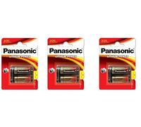Panasonic Lot de 3 piles cylindriques au lithium photo 2CR5 6 V 2CR5M