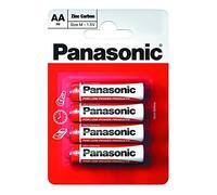 Panasonic Lot de 4 Piles AA Zinc-Carbone à Usage Unique (Le Colis Peut Varier)