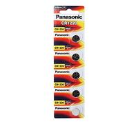 Panasonic Lot de 5 Piles Lithium 3 V CR1220
