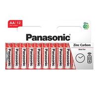 PANASONIC Lot de 2 Blisters de 12 Piles Red Zinc-Carbon AA LR06-1,5 V