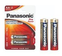 Panasonic Piles alcalines Pro Power Gold AA LR6 1,5V – Blister 2 piles