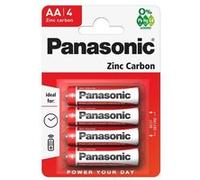 Panasonic Lot de 4 Piles AA Zinc-Carbone à Usage Unique (Le Colis Peut Varier)