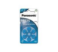Panasonic Pack de 6 Piles Auditives Zinc Air PR44V675/PR44 PR675 1.4 V