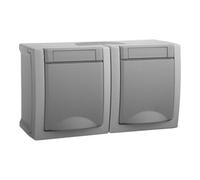 Panasonic Panasonic Prise double horizontale FR-AP IP54 90591088-DE Quantité:1