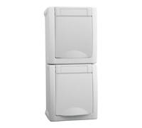 Panasonic Panasonic Prise double verticale FR-AP blanche 90591186-DE Quantité:1