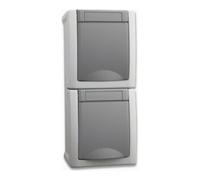 Panasonic Panasonic Prise double verticale FR-AP IP54 90591086-DE Quantité:1