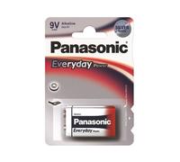 PANASONIC Blister de 1 Pile Alcaline Everyday Power Silver Cube 6LF22-9V