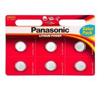 PANASONIC - Pile bouton lithium CR2032 x6