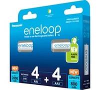 Panasonic Pile eneloop 4+4 combo 1,2V, 4x Micro AAA + 4x Mignon AA, Batterie