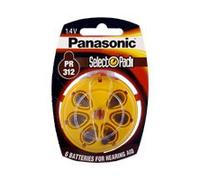 Panasonic Zinc Air Pack de 6 piles PR312 pour appareils auditifis (Import Royaume Uni)