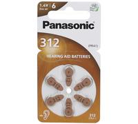 Panasonic® Zinc Air Piles PR 312H 1,4V Brun 6 pc(s)
