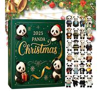 Panda Compte à rebours de Noël - Ornement de jouets en acrylique 2D | Calendriers mignons avec jouets Panda - Pour , tout-petits, adolescents, adultes, famille, vacances, vacances, salle de