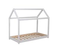 Lit cabane - WEBER INDUSTRIES - Panda - 70x140 - Blanc - Design contemporain
