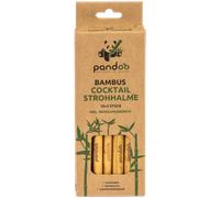 pandoo Pailles à Cocktail Réutilisables en Bambou | 14 cm - 12 pièces