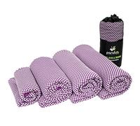 pandoo Serviette de Voyage en Microfibre | Fibres Écologiques à Base de Nylon et Bambou | Drap de Bain à Séchage Rapide Absorbante, Moelleuse et Antibactérienne | Sport, Voyage et Toilette | 130x80cm