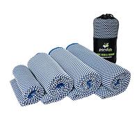 pandoo Serviette de Voyage en Microfibre | Fibres Écologiques à Base de Nylon et Bambou | Drap de Bain à Séchage Rapide Absorbante, Moelleuse et Antibactérienne | Sport, Voyage et Toilette | 200x80cm