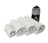 pandoo Serviette de Voyage en Microfibre | Fibres Écologiques à Base de Nylon et Bambou | Drap de Bain à Séchage Rapide Absorbante, Moelleuse et Antibactérienne | Sport, Voyage et Toilette | 130x80cm