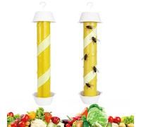 panemy Piège à Mouches des Fruits, Pièges Anti Moucherons, Convient à Une Utilisation Intérieure et Extérieure, avec Bande Collante, Idéal pour Les Fermes, Les Cuisines et Les Salons (Phosphorescent)