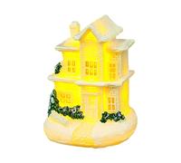PANFHGFG Maisons de Village de Noël Bâtiments de Collection de Noël avec lumière LED Décorations de fête de Noël Figurine de Maison en Pain d ' épices Maisons de Village éclairées par LED