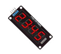PANFHGFG Module d ' Affichage numérique Compact à 4 Chiffres de 0, 56 Pouces, Tube LED piloté par TM1637 pour horloges électroniques et Applications industrielles Module d ' Affichage d ' Horloge