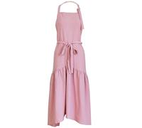 PANFHGFG Tablier de cuisine en lin pour femmes, pour la cuisine, la pâtisserie, le jardinage, le café, la boulangerie, le Restaurant, couverture complète
