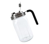 PANGBOER Bocal en acier inoxydable avec couvercle et joint en silicone - Convient pour la cuisine - Distributeur de boissons