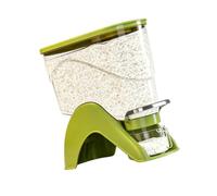 PANGBOER Distributeur de nourriture sèche pour haricots de riz, noix, bac en ABS transparent avec design à pression, organisateur d ' étagère compact, distributeur de nourriture sèche, de riz, de