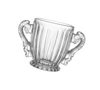 PANGBOER Seau à glace portable en verre pour boissons de fête, glacières transparentes pour les réunions en plein air et l'utilisation à la maison, design de grande capacité, garde les boissons