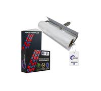 Pangolino Rouleau débulleur 25 cm | pointes 11 mm | plastique résistant solvants, guide grand format | idéal pour résines, chapes, ragréages