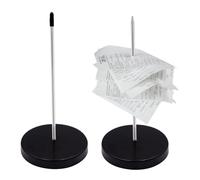 pangutheos 2 Pièces Porte Mémo pour Factures, Amovible, Noir