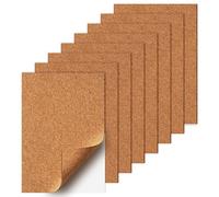 pangutheos 8 Pièces Panneau de Liège Autocollant, A4 Plaque de Liège 2mm D'épaisseur, Tableau d'affichage en Liège pour DIY, Décoration Murale, Tapis de Base