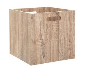 Panier 31x31cm ""Mix N' Modul"" effet chêne naturel - 5 five simply smart