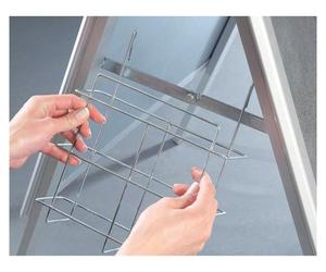 Panier à accrocher pour A4 chromé FRANKEN BSAP