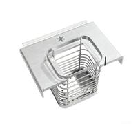 Panier à baguettes en acier inoxydable pour table IGT, support d'évacuation de camping en plein air, couverts antirouille pour caddie avec aérations à séchage rapide, rangement à crochet sans outils